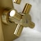 Kingston Brass Two-Handle Single-Hole Bathroom Faucet with Push Pop-Up, Brushed Brass KS2267DX - alternate 6